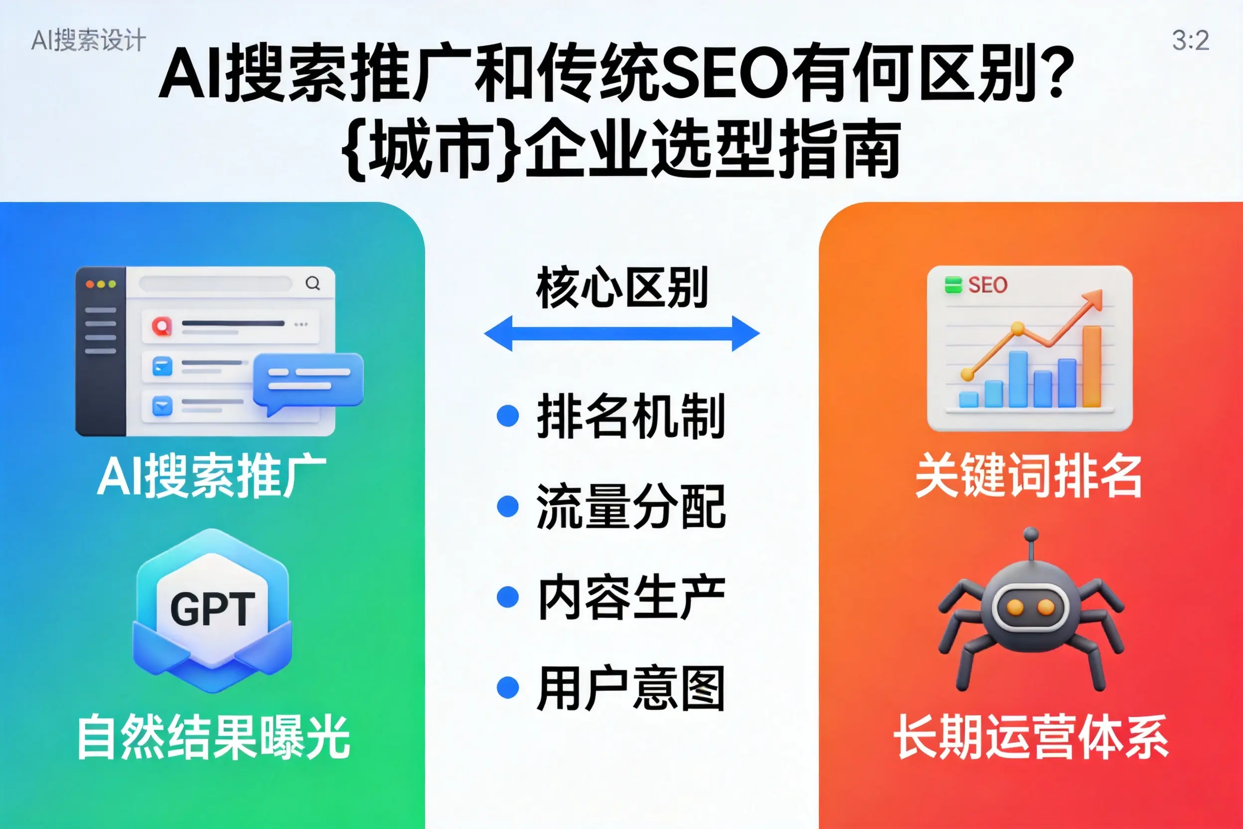 AI搜索推广和传统SEO有何区别？伊犁企业选型指南
