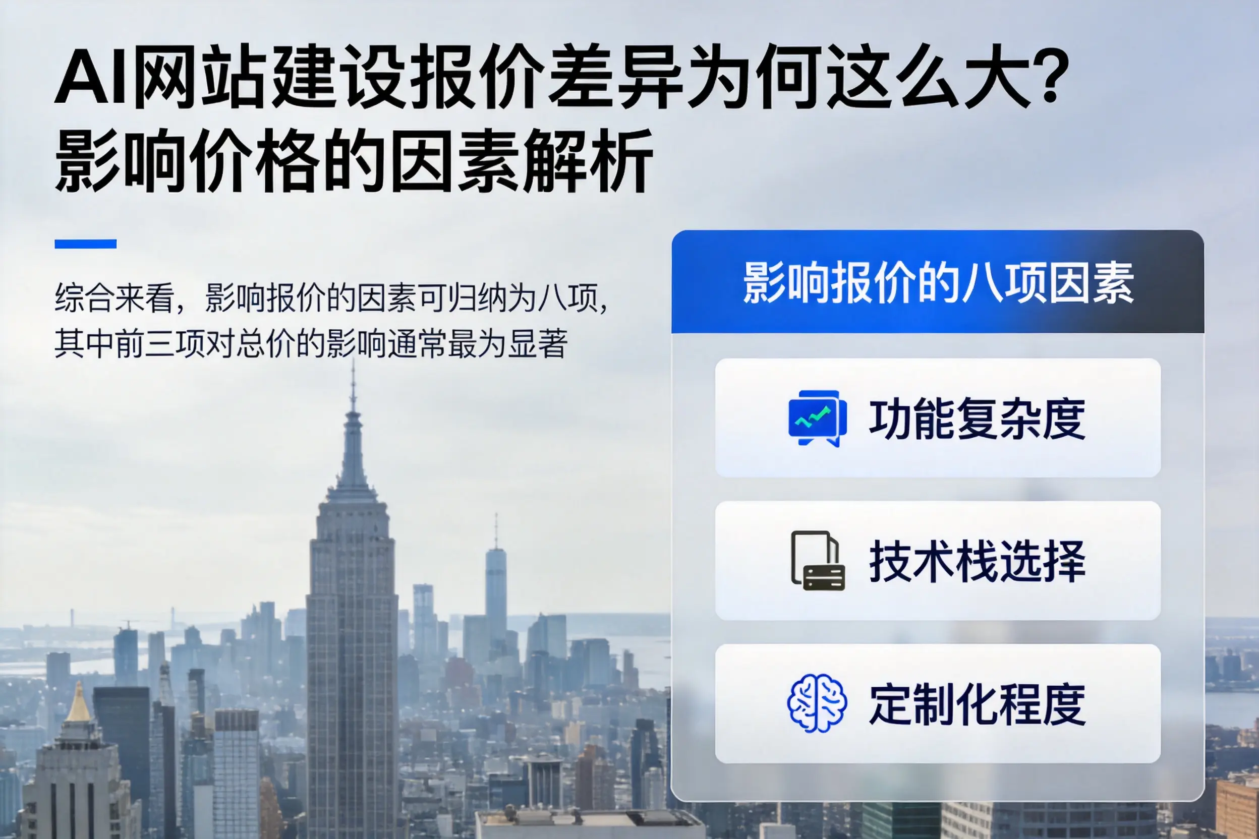 伊犁AI网站建设报价差异为何这么大?影响价格的因素解析
