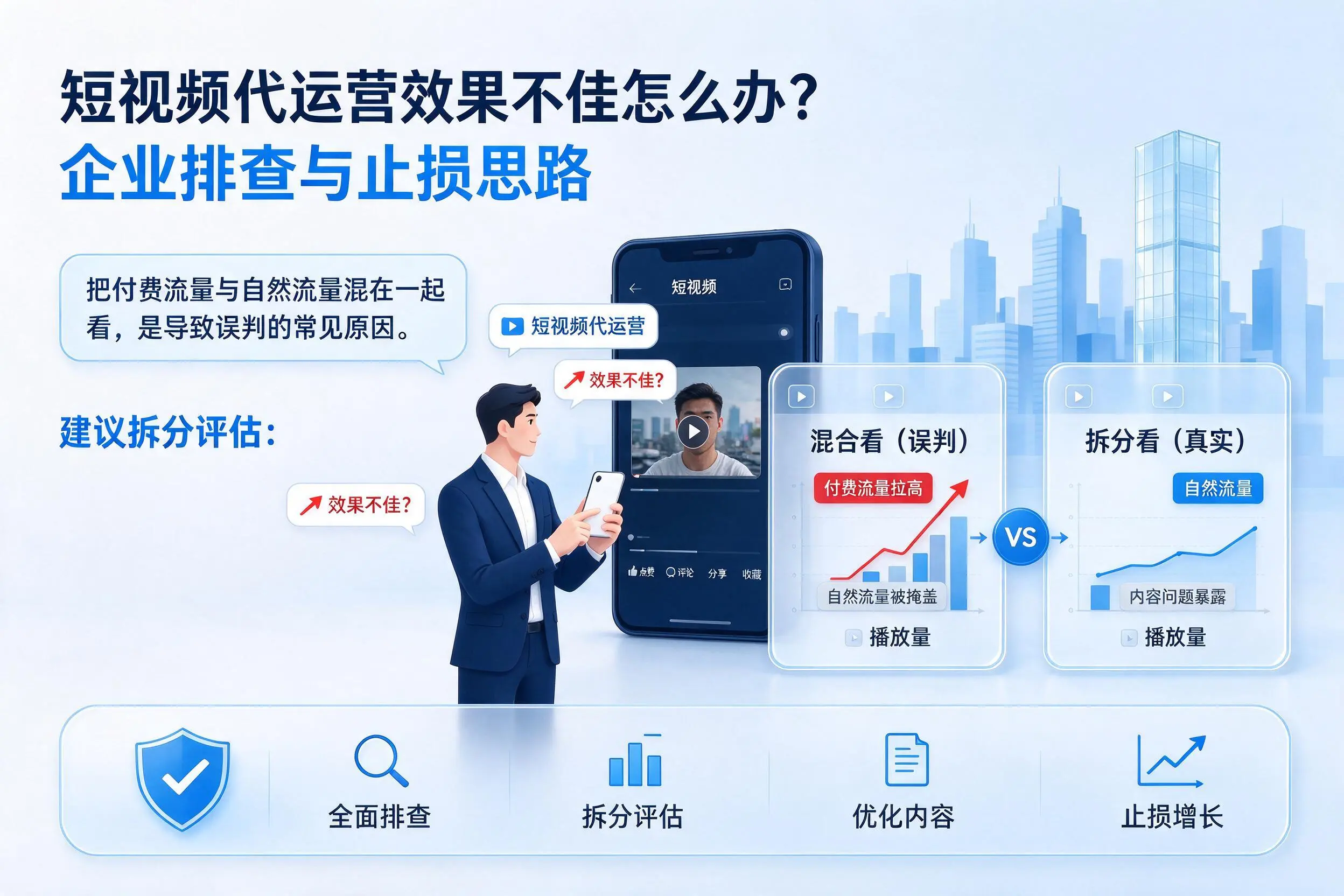 短视频代运营效果不佳怎么办?伊犁企业排查与止损思路