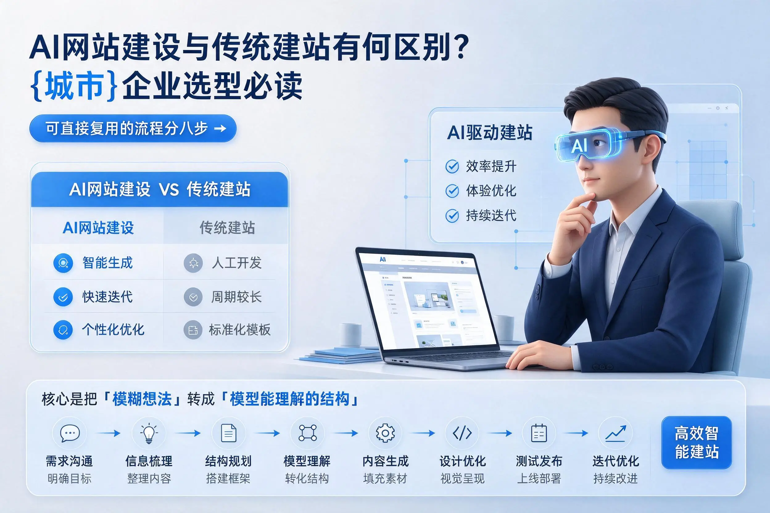 AI网站建设与传统建站有何区别?伊犁企业选型必读